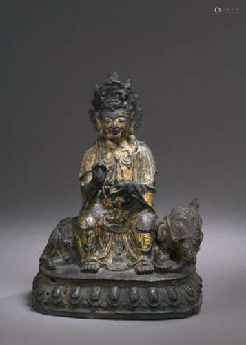 CHINE Époque MING (1368 1644) Statuette de Samanth…