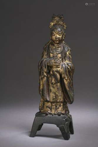 CHINE Époque MING (1368 1644) Statuette de divinit…