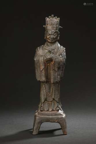 CHINE Époque MING (1368 1644) Statuette en bronze …