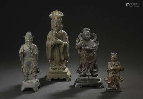 CHINE Époque MING (1368 1644) Ensemble de quatre s…