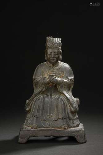 CHINE Époque MING (1368 1644) Statuette en bronze …