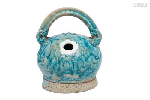 LIMESTONE POT IN GREY TURQUoise EMAIL Vietnam, Ngu…