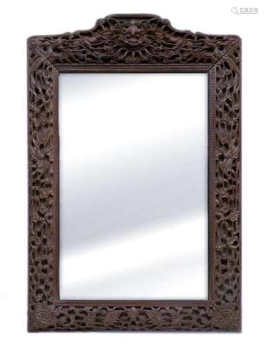 LARGE MIRROR AND ITS INDIGENOUS WOODEN FRAMING Vie…