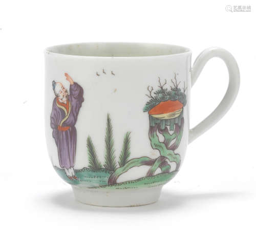 A Worcester coffee cup, circa 1756-58,