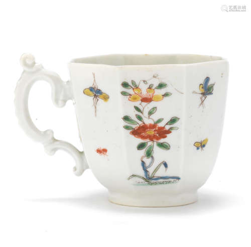 A Worcester coffee cup, circa 1753