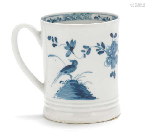 A rare Worcester small mug, circa 1755-56