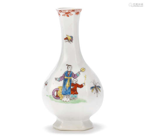 Another Worcester bottle vase, circa 1754-55