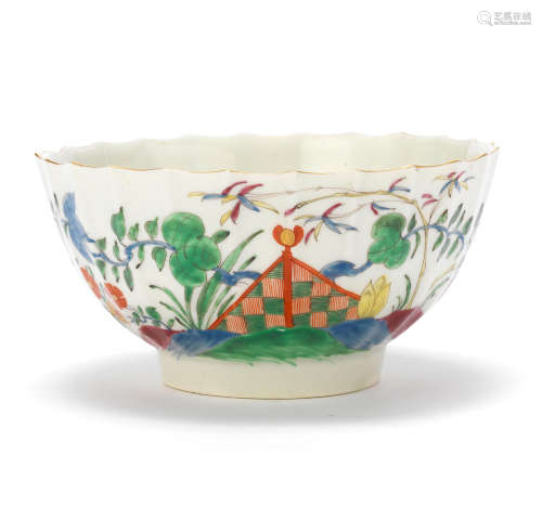A Worcester bowl, circa 1768-70