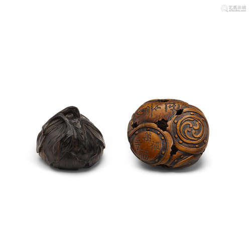 Two ryusa netsuke Edo period (1615-1868), 19th century