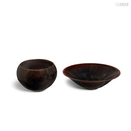 Two brown glazed Cizhou -type bowls Song/Jin dynasties 11th/12th century