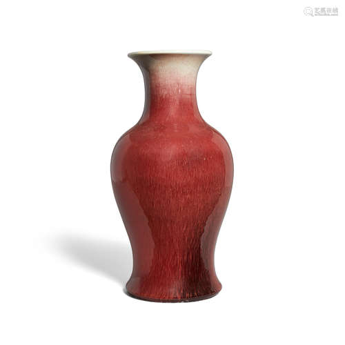 A copper red glazed vase 19th century