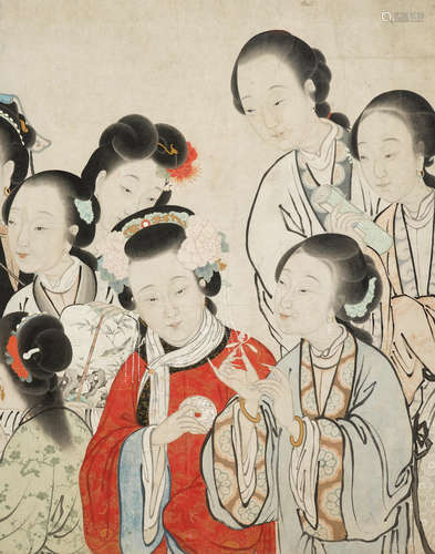 Attributed to Zhenran (1816-1884) Twelve Beauties