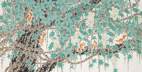 Fang Chuxiong (b. 1950) Squirrels, 2000