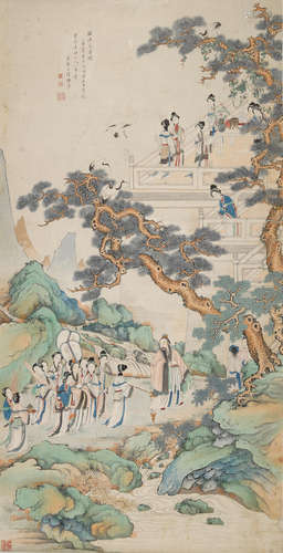 Gu Huang (Qing dynasty) Spring Banquet, 1810