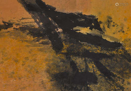 Fong Chung Ray (Feng Zhongrui, b. 1933) Untitled (Abstraction), 74-24