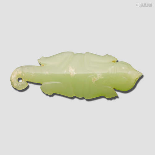 A 'yellow' Jade salamander pendant Shang Dynasty