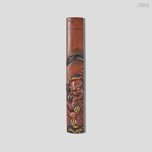 Iwama Masayoshi (1764-1837), A copper kozuka Edo period (1615-1868), 19th century