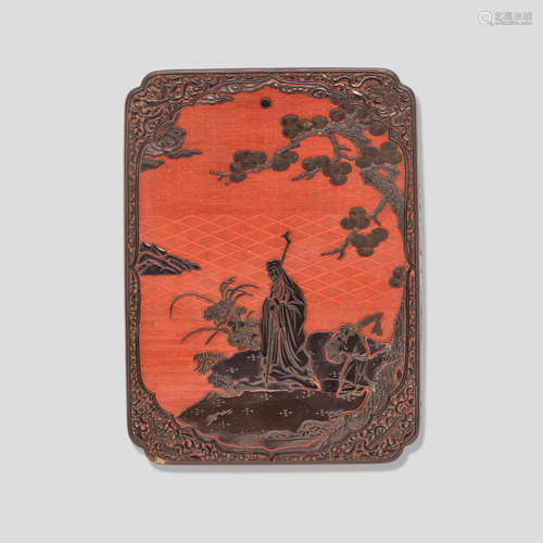 A lacquer suzuribako (writing box) Edo period (1615-1868), 19th century