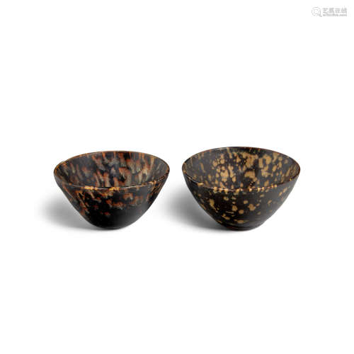 Two teabowls Jizhou type, Song/Jin dynasties 11th/12th century