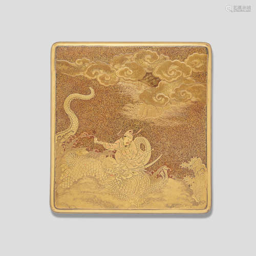 A lacquer suzuribako (writing box) Edo period (1615-1868), 17th/18th century