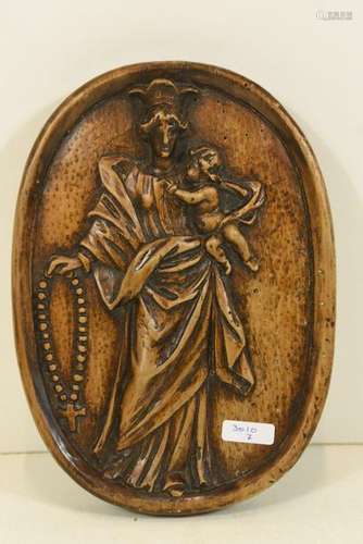 Panneau en bois sculpté ancien 