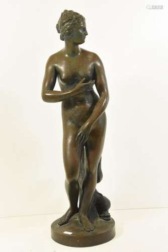 Sculpture en bronze patiné