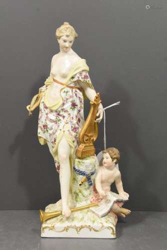 Groupe en porcelaine allemande (HT.30cm)