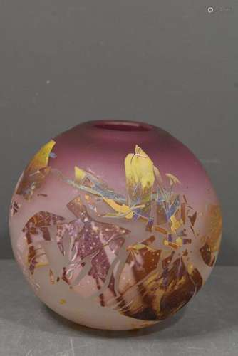 Vase Louis Leloup signé (Ht.15cm)