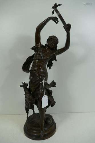 Statue en bronze 