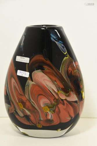 Vase Louis Leloup signé (Ht 21,5cm)