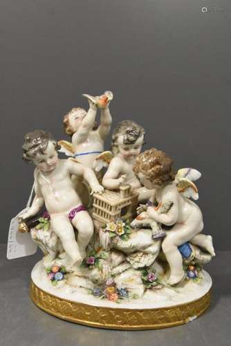 Groupe en porcelaine 