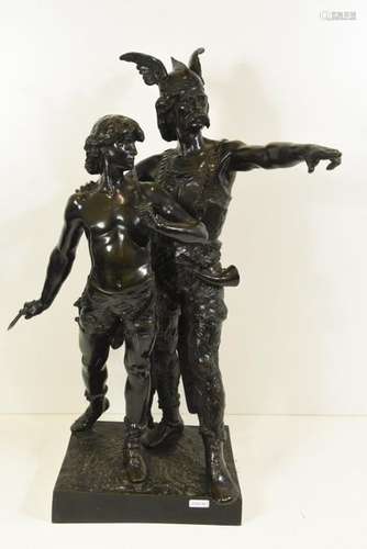 Sculpture en bronze signée Emile Laporte 