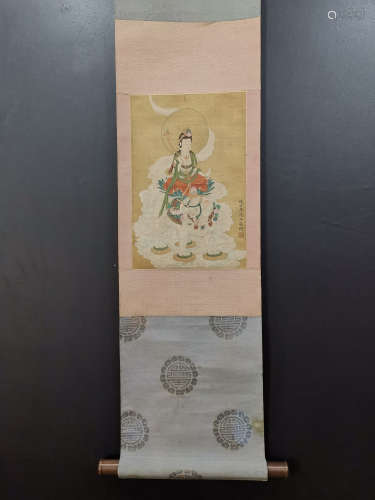 Chinese Painting Of Guanyin By Wu Daozi