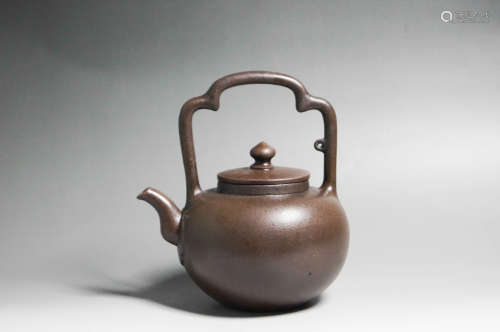 Chinese Tiliang Zisha Teapot