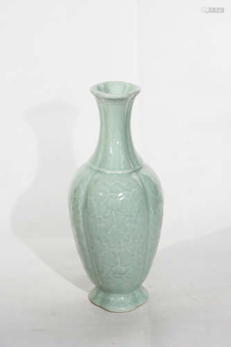 Chinese Green Glaze Porcelain Bottle