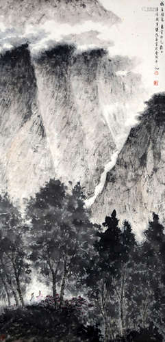 Chinese Painting Of Landscape By Fu Baoshi