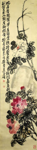 Chinese Painting Of Flowers By Wu Changshuo