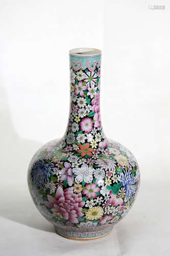 Chinese Famille Rose Porcelain Bottle