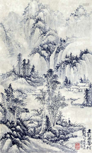 Chinese Painting Of Landscape By Shi Tao