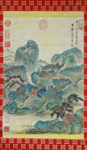 Chinese Painting Of Landscape By Wang Meng