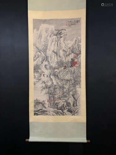 Chinese Painting Of Landscape By Huang Qiuyuan