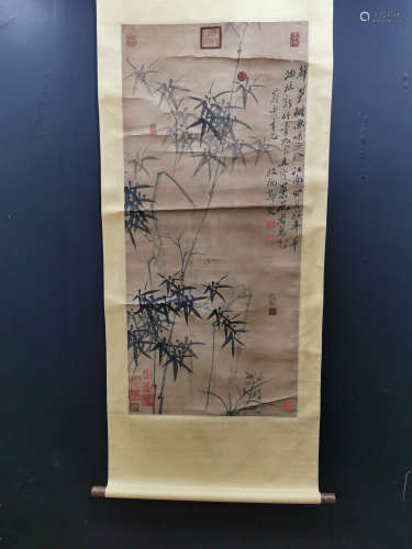 Chinese Painting Of Bamboo By Zheng Banqiao