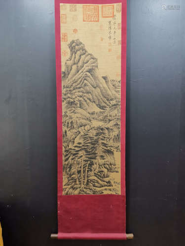 Chinese Painting Of Landscape By Mi Fei