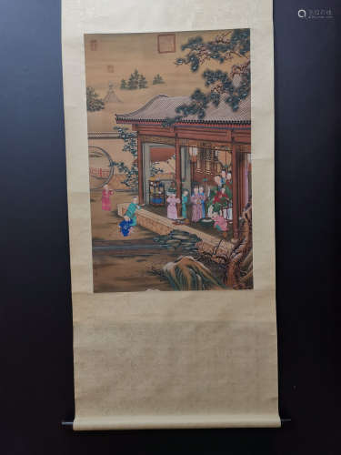 Chinese Painting By Lang Shining