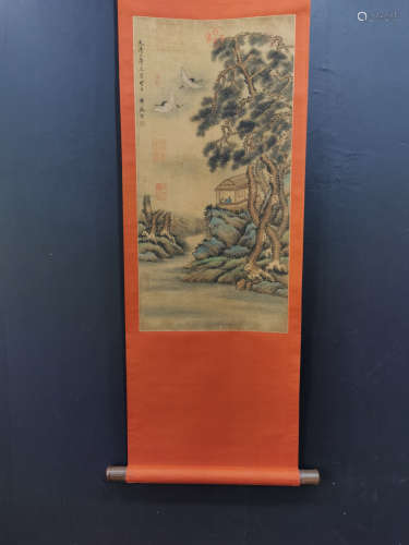 Chinese Painting Of Crane By Huang Tingjian