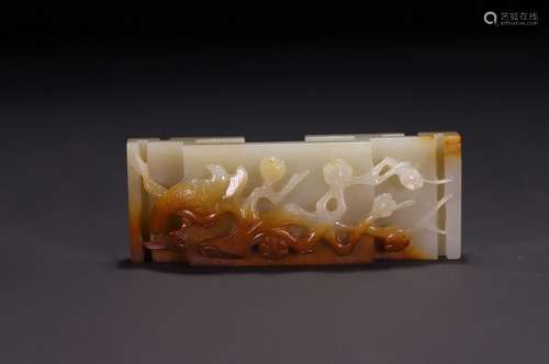 A Hetian Jade Inkstick Stand