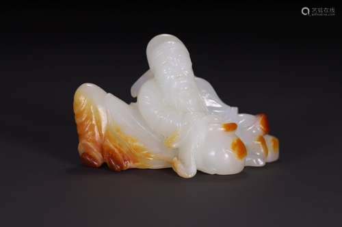 A Hetian Jade Figure Ornament