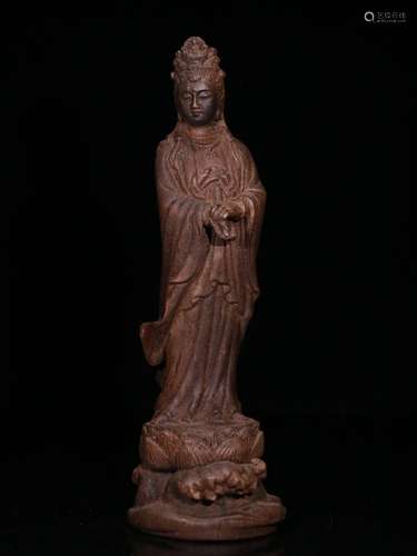 An Agarwood Guanyin Statue