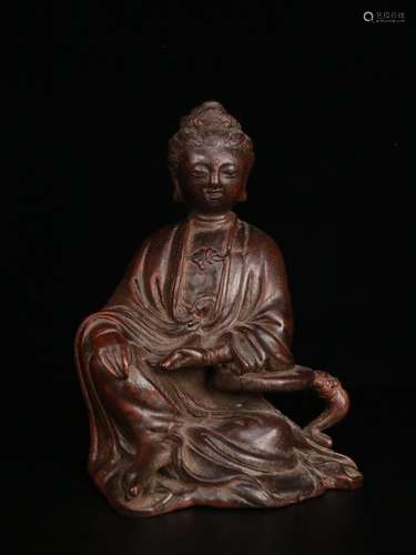 An Agarwood Guanyin  Statue Ornament