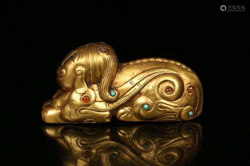 A Bronze Gilding Ornament